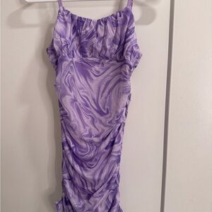 MIA New York Purple Swirl Dress